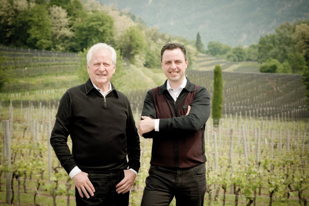 Luigi Sr and Luigi Jr from the wine estate Castello Luigi - guests at Wein am Berg 2023