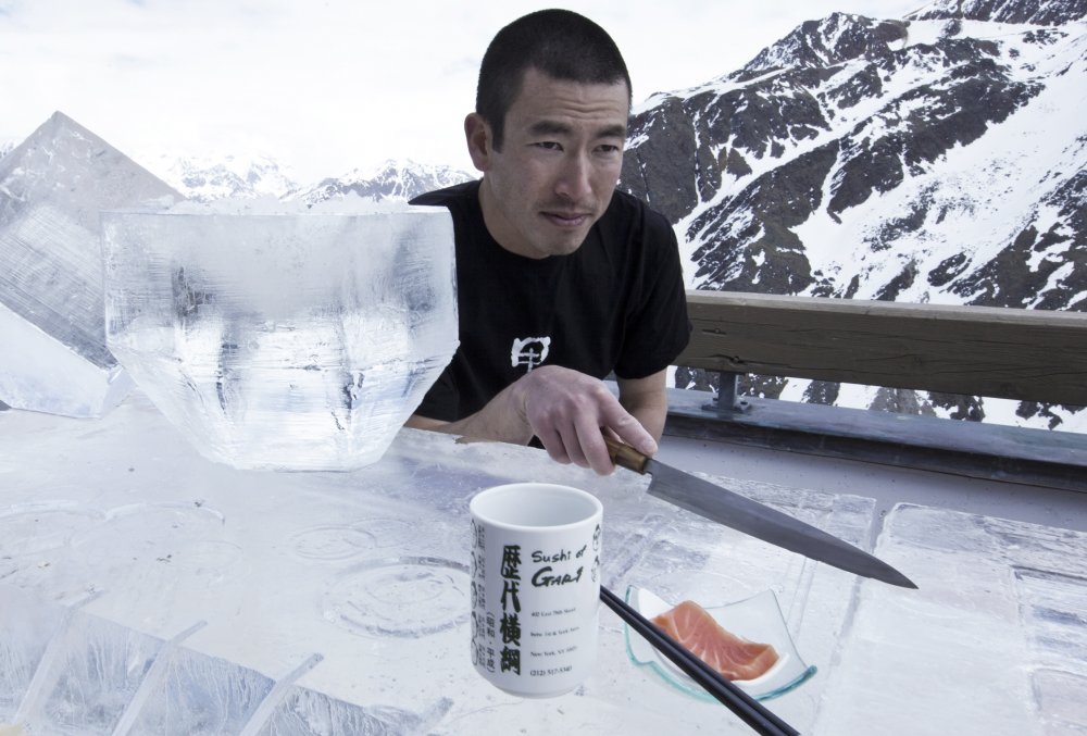 Toru Watanabe - Sushi-Meister bei Wein am Berg 2016