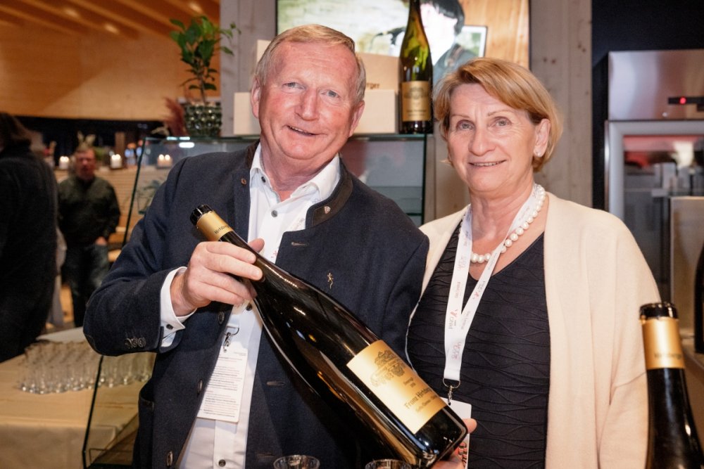 Weingut Franz Hirtzberger bei Wein am Berg 2021 in Sölden.