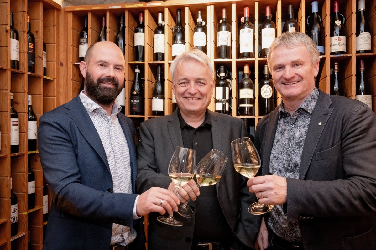 PINO 3000 wine growers with Wolfgang Tratter, Joachim Heger and Paul Achs