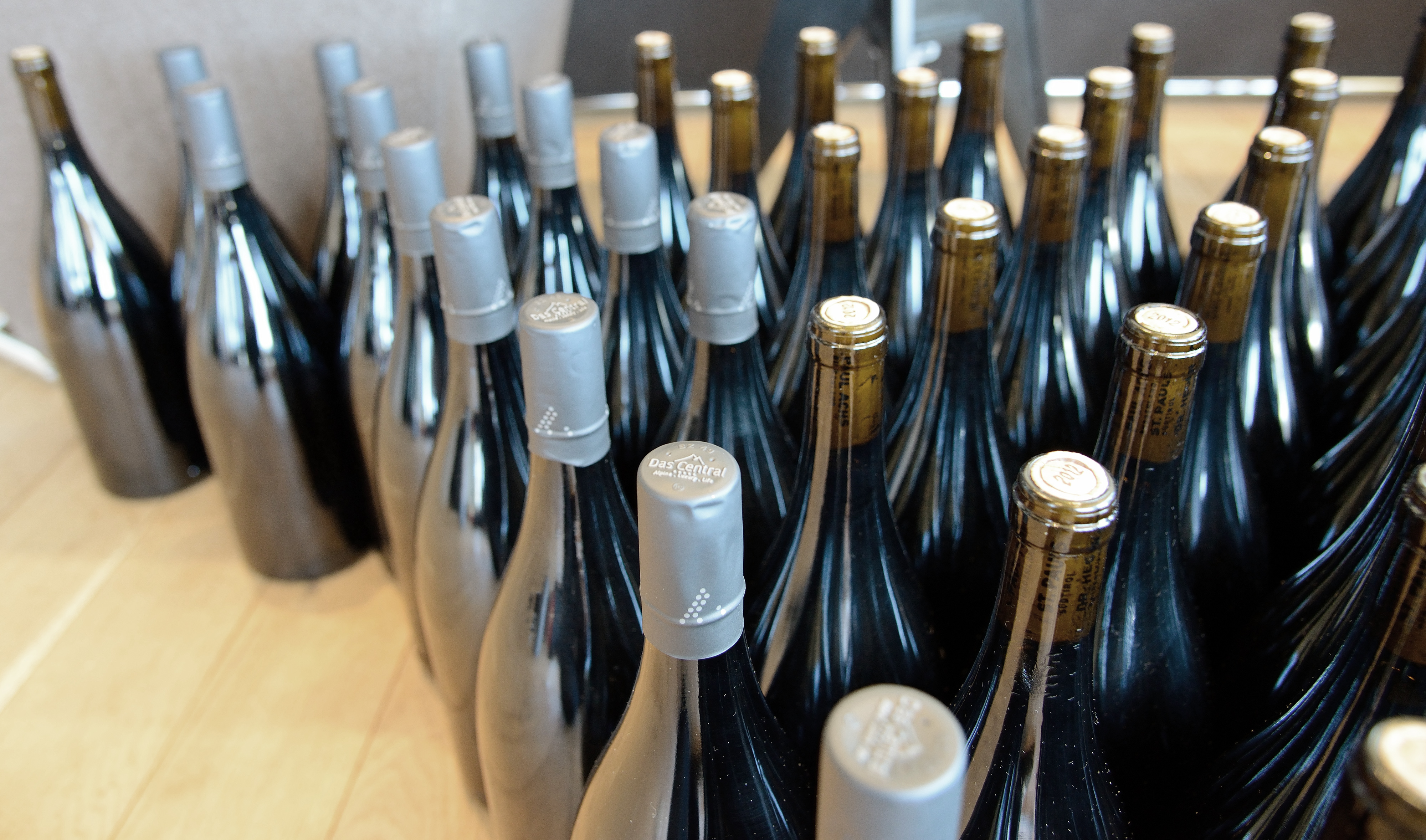 Weinflaschen - Wein am Berg 2016